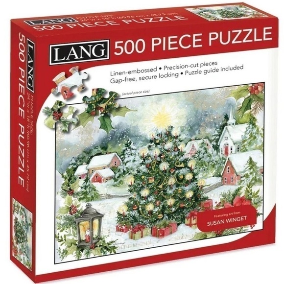 LANG 500 Pieces Jigsaw Puzzle Christmas Tree Art From Susan Winget - Picture 1 of 9